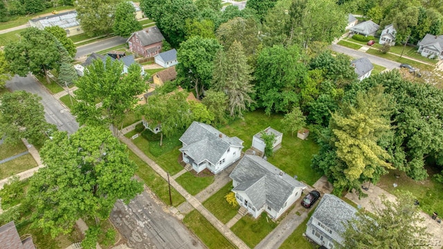 174 W Mansion St, Jackson, MI 49203 - aerial overview of property's location featuring nearby suburban area