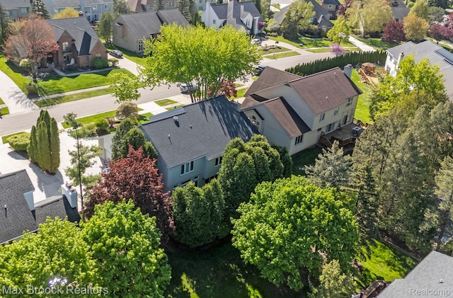 6566 Bristol Dr, West Bloomfield, MI 48322 - aerial perspective of suburban area