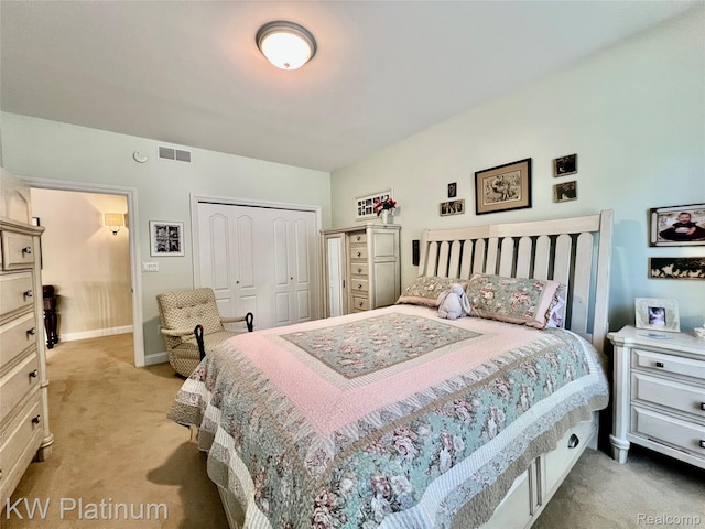 3105 E Woodland Dr, Port Huron, MI 48060 - bedroom with light carpet and a closet