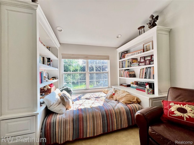 3105 E Woodland Dr, Port Huron, MI 48060 - sitting room featuring carpet and built in shelves