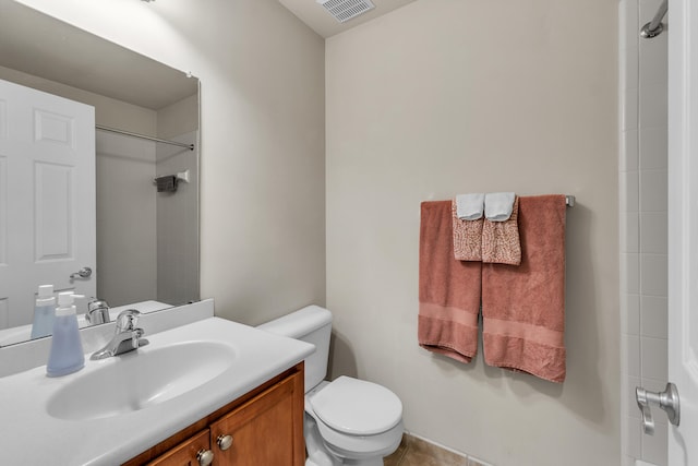 3366 Endsleigh Ln, Ypsilanti, MI 48197 - bathroom with toilet, vanity, and a shower