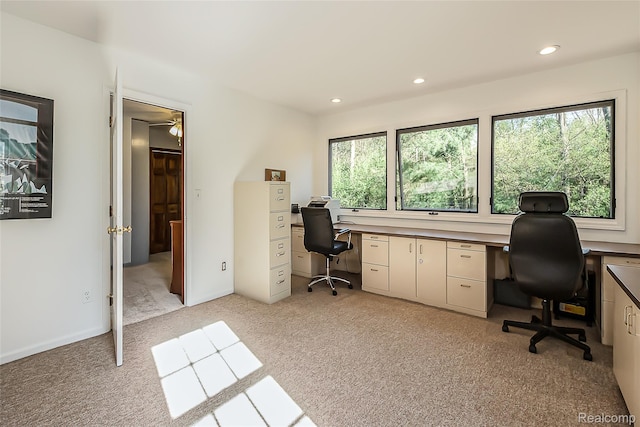 2694 Wayside Dr, Ann Arbor, MI 48103 - office featuring light carpet and recessed lighting