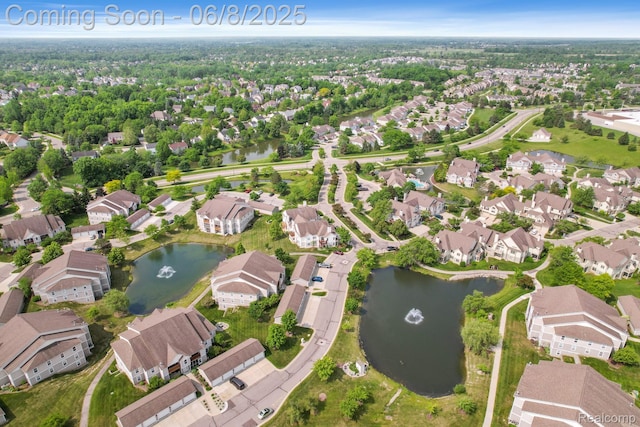 1637 Coburn Dr, Ann Arbor, MI 48108 - aerial overview of property's location with nearby suburban area and a nearby body of water