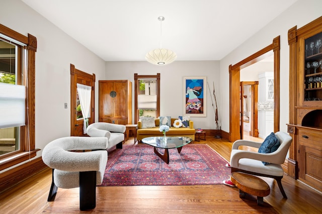 903 Lake Blvd, Saint Joseph, MI 49085 - living room with healthy amount of natural light, wood finished floors, and baseboards