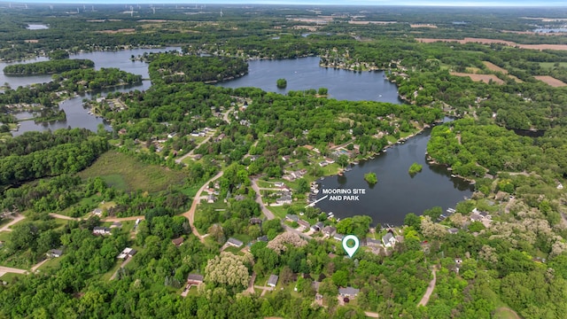 11815 Waldron Rd, Jerome, MI 49249 - aerial overview of property's location with a large body of water