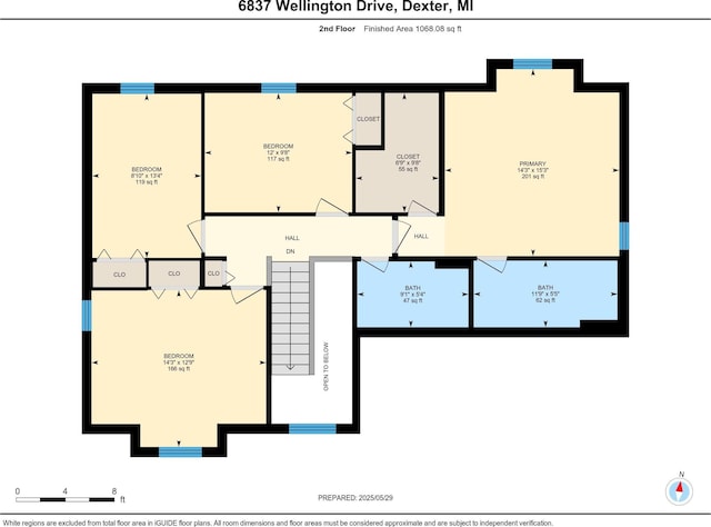 6837 Wellington Dr, Dexter, MI 48130 - floor plan / room layout