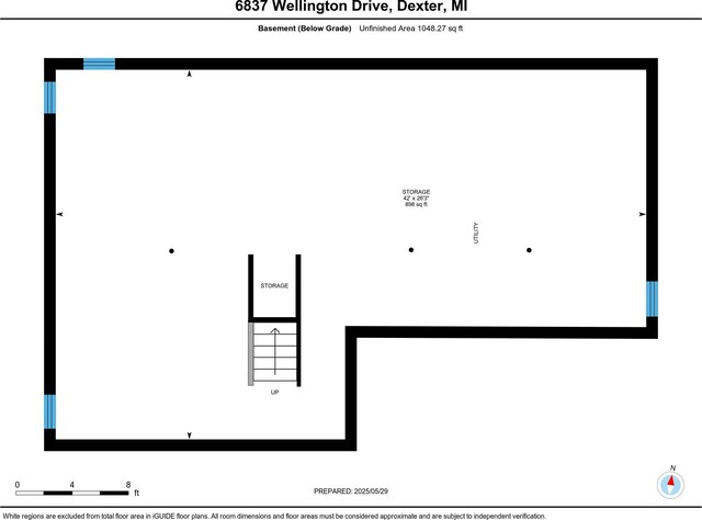 6837 Wellington Dr, Dexter, MI 48130 - floor plan / room layout