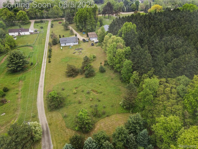 3275 Levalley Rd, Columbiaville, MI 48421 - aerial view of sparsely populated area