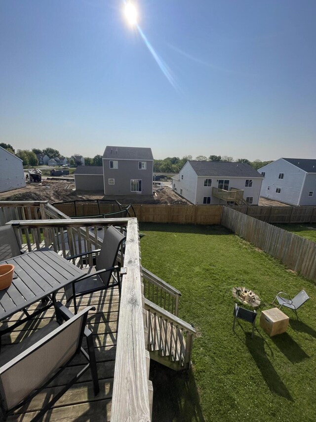 8808 Geiser Grv, Richland, MI 49083 - view of yard featuring a deck, central AC unit, and a residential view