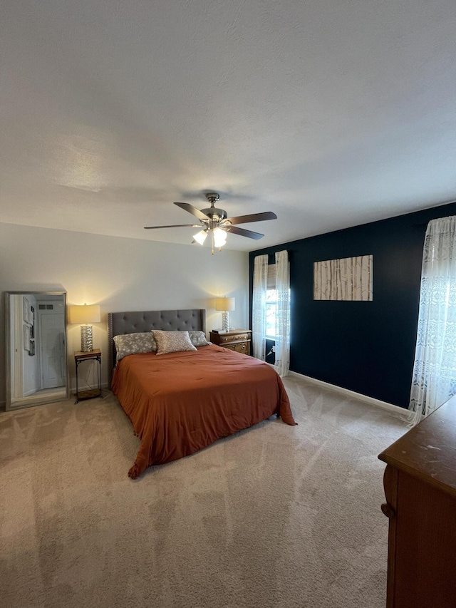 8808 Geiser Grv, Richland, MI 49083 - bedroom with carpet flooring and a ceiling fan