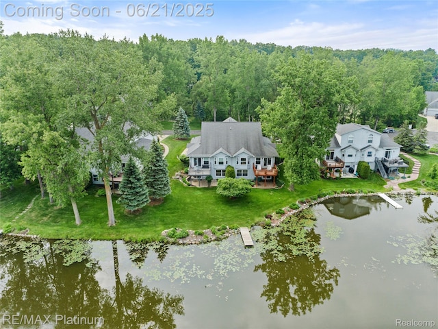 2336 Swans Cv Unit 7, Fenton, MI 48430 - aerial view of property and surrounding area featuring a nearby body of water
