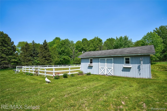 2391 Atwell Rd, Attica, MI 48412 - view of barn with a wooded view