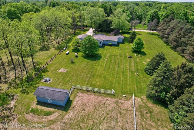 2391 Atwell Rd, Attica, MI 48412 - overview of rural landscape featuring a pastoral area and a heavily wooded area