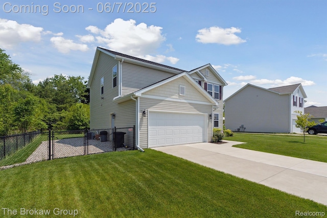 9211 Hawthorn Dr, Davison, MI 48423 - view of home's exterior featuring concrete driveway