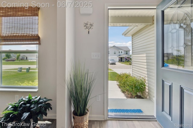 9211 Hawthorn Dr, Davison, MI 48423 - doorway with wood finished floors