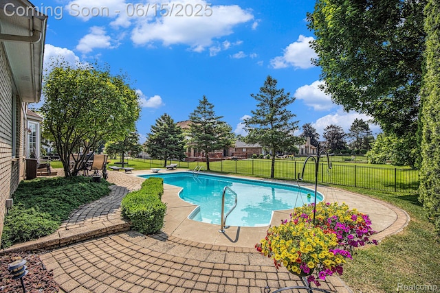 16096 Violet Dr, Macomb, MI 48042 - view of swimming pool with a patio area