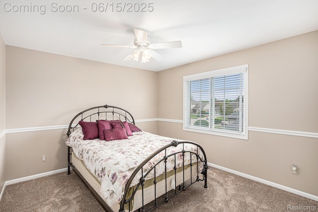 16096 Violet Dr, Macomb, MI 48042 - bedroom with carpet flooring and a ceiling fan