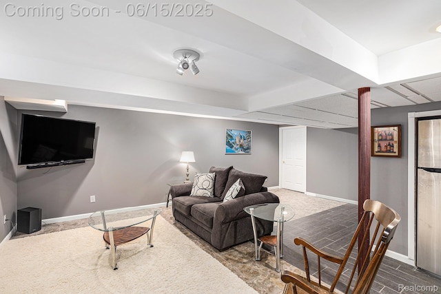 16096 Violet Dr, Macomb, MI 48042 - living room with baseboards