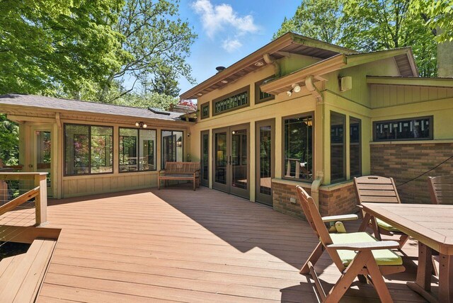 1630 S 3rd St, Niles, MI 49120 - deck featuring outdoor dining area and french doors