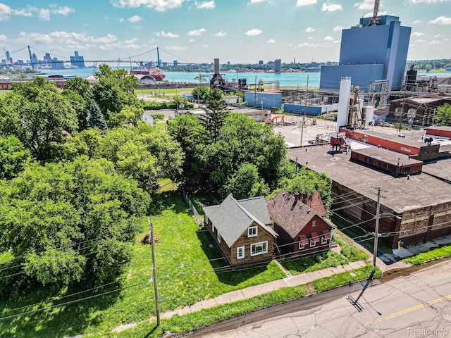 463 S Junction St, Detroit, MI 48209 - aerial view of a notable bridge and a nearby body of water