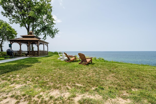 3626 Lakeshore Dr Unit K10, Saint Joseph, MI 49085 - water view featuring a gazebo