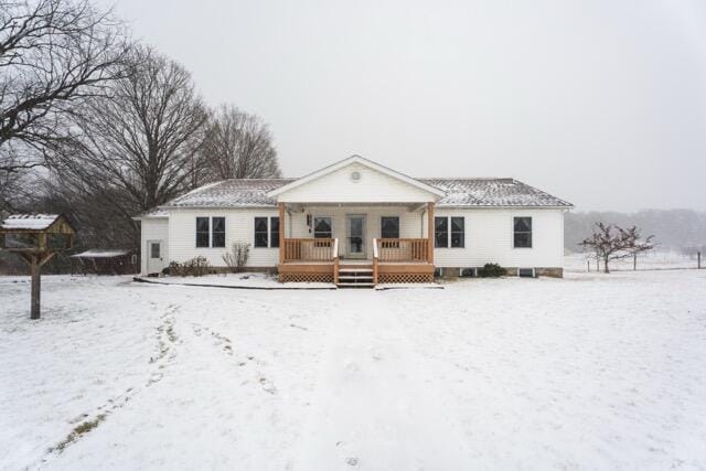 14656 Hersey Rd, Hersey, MI 49639 - view of front of house with a deck