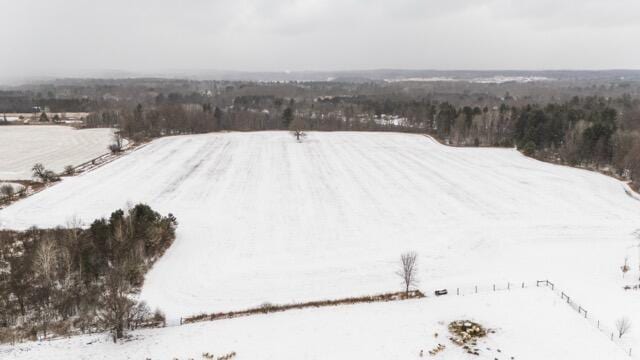14656 Hersey Rd, Hersey, MI 49639 - view of snowy aerial view