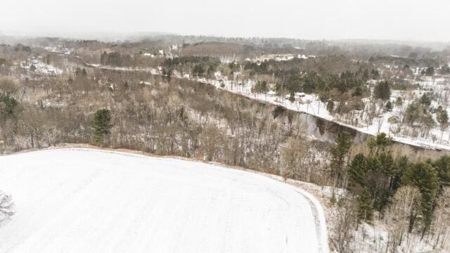 14656 Hersey Rd, Hersey, MI 49639 - view of snowy aerial view