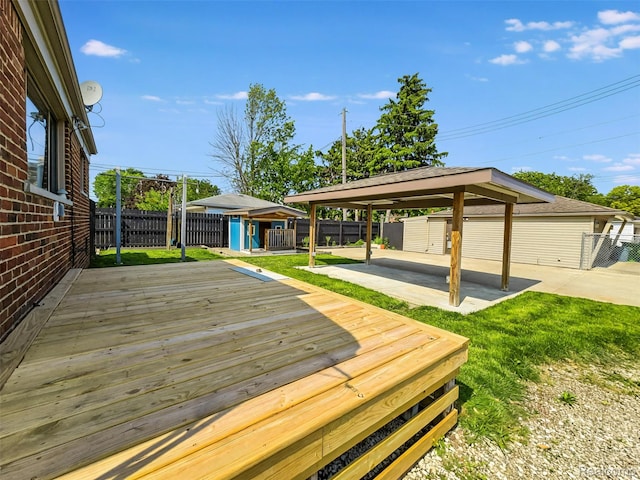 26500 Grant St, Saint Clair Shores, MI 48081 - view of wooden deck