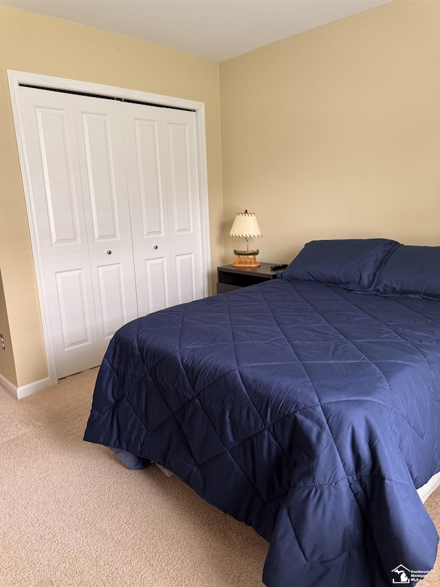 2446 8th St, Wyandotte, MI 48192 - carpeted bedroom with a closet and baseboards