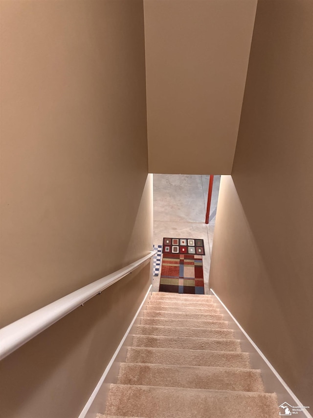 2446 8th St, Wyandotte, MI 48192 - staircase with baseboards