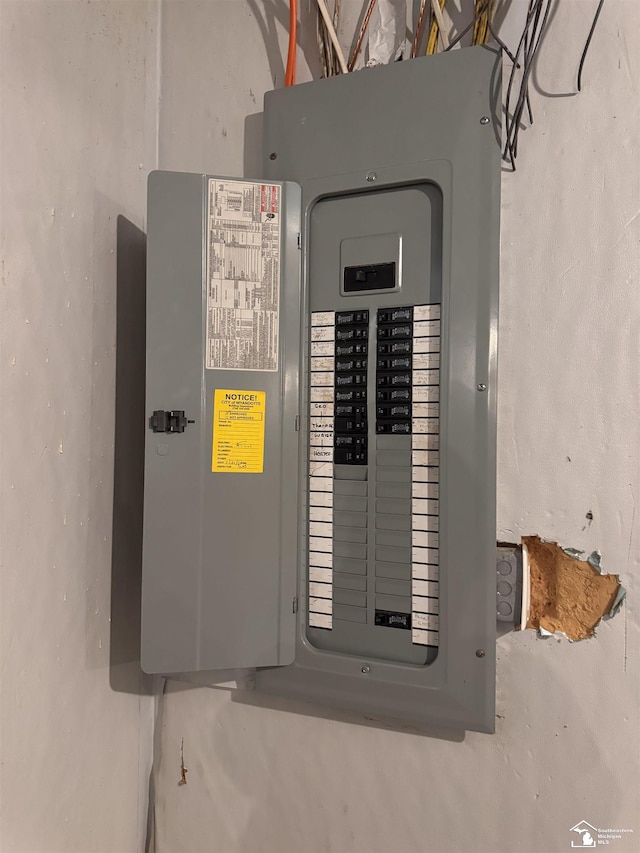 2446 8th St, Wyandotte, MI 48192 - utility room with electric panel