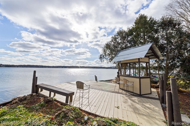 2995 Venice, Highland, MI 48356 - dock area featuring a water view