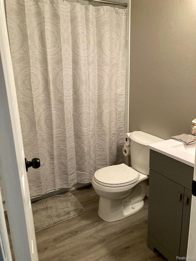630 Aldrich St, Linden, MI 48451 - full bath featuring wood finished floors, toilet, and vanity