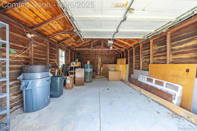 21167 Lancaster St, Grosse Pointe Woods, MI 48225 - garage with a garage door opener