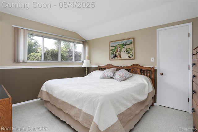 439 Barclay Rd, Grosse Pointe Farms, MI 48236 - carpeted bedroom featuring vaulted ceiling and baseboards