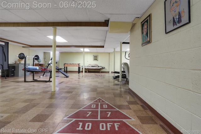 439 Barclay Rd, Grosse Pointe Farms, MI 48236 - view of property's community featuring a paneled ceiling and shuffleboard