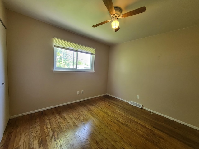 13753 Mcguire St, Taylor, MI 48180 - unfurnished room featuring baseboards, wood finished floors, and ceiling fan