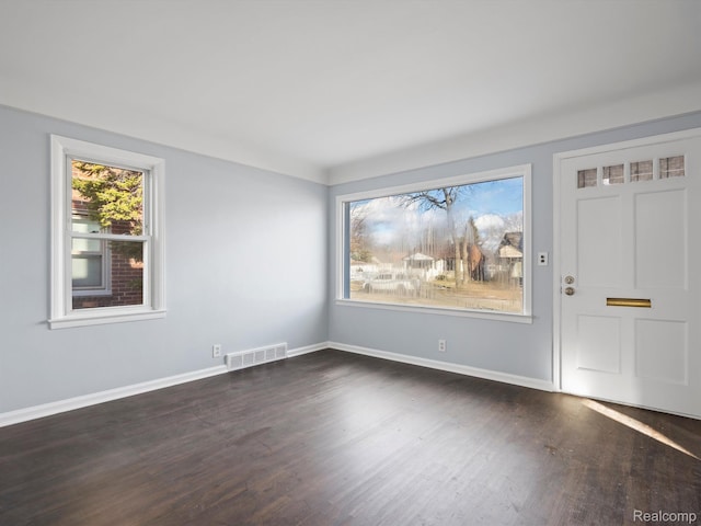 3752 Katherine St, Dearborn, MI 48124 - empty room with dark wood-style flooring and baseboards