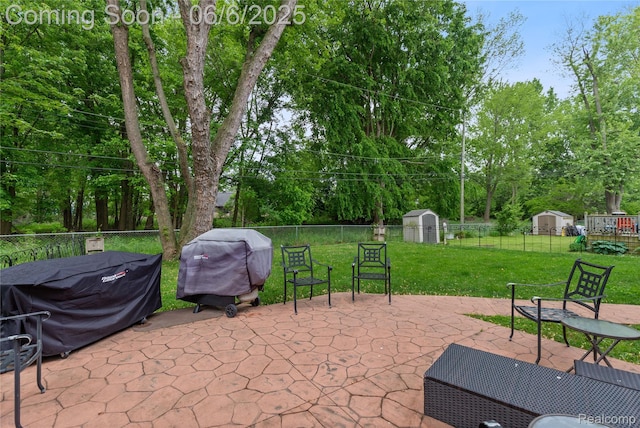 39650 Macomber St, Harrison Township, MI 48045 - view of patio / terrace featuring area for grilling and view of scattered trees