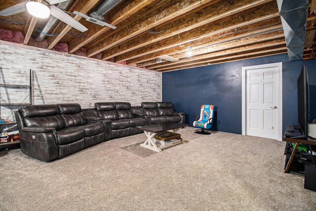 69698 Fox Xing, Edwardsburg, MI 49112 - living room featuring carpet flooring