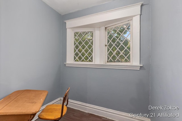 1237 Wealthy St SE, Grand Rapids, MI 49506 - unfurnished office with wood finished floors and baseboards