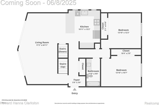 2734 Silverside Rd, Waterford, MI 48328 - floor plan / room layout