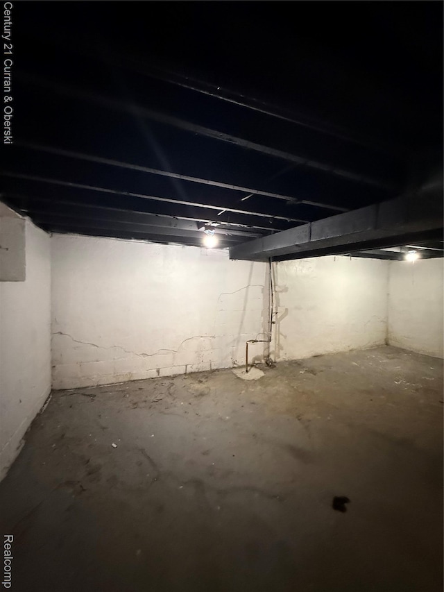 11647 Cascade St, Detroit, MI 48204 - view of unfinished below grade area