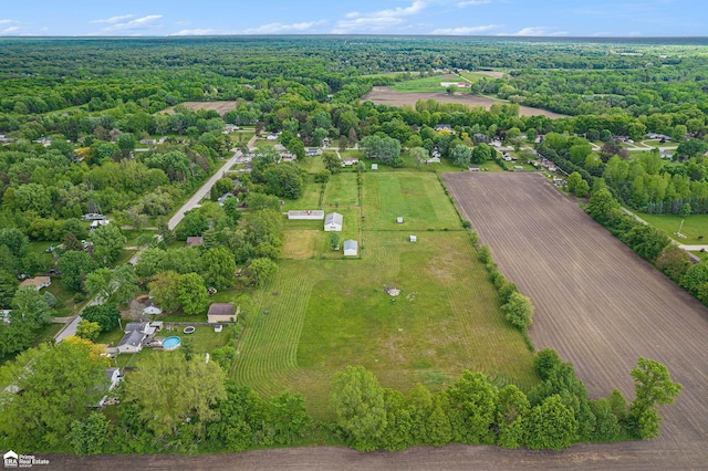 10207 Frances Rd, Flushing, MI 48433 - aerial view of sparsely populated area with a forest
