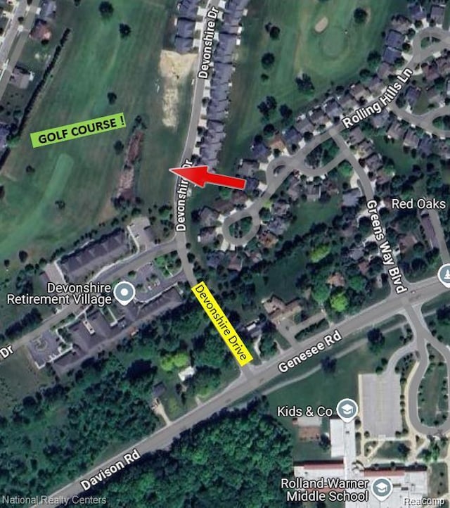 251 Devonshire Dr Unit 1, Lapeer, MI 48446 - aerial map of property and surrounding area
