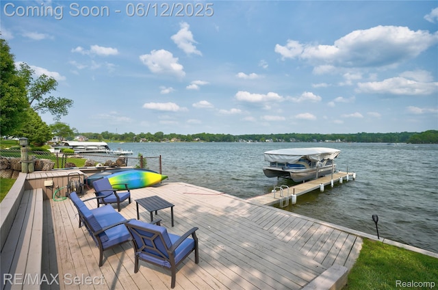 7457 Haviland Beach Dr, Argentine, MI 48451 - dock featuring a water view and boat lift