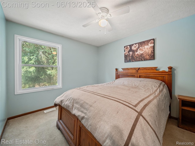 8907 Mccoll Side Rd, Brighton, MI 48116 - bedroom featuring light carpet and ceiling fan