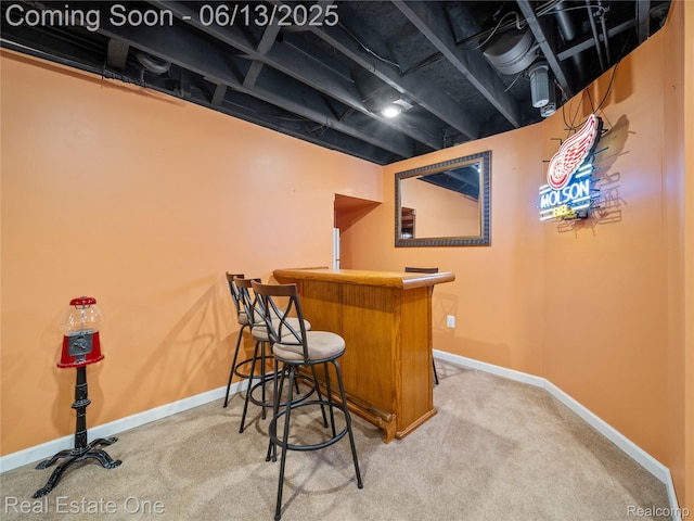 8907 Mccoll Side Rd, Brighton, MI 48116 - indoor dry bar featuring carpet