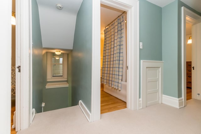 2430 Geddes Ave, Ann Arbor, MI 48104 - corridor featuring baseboards and carpet floors